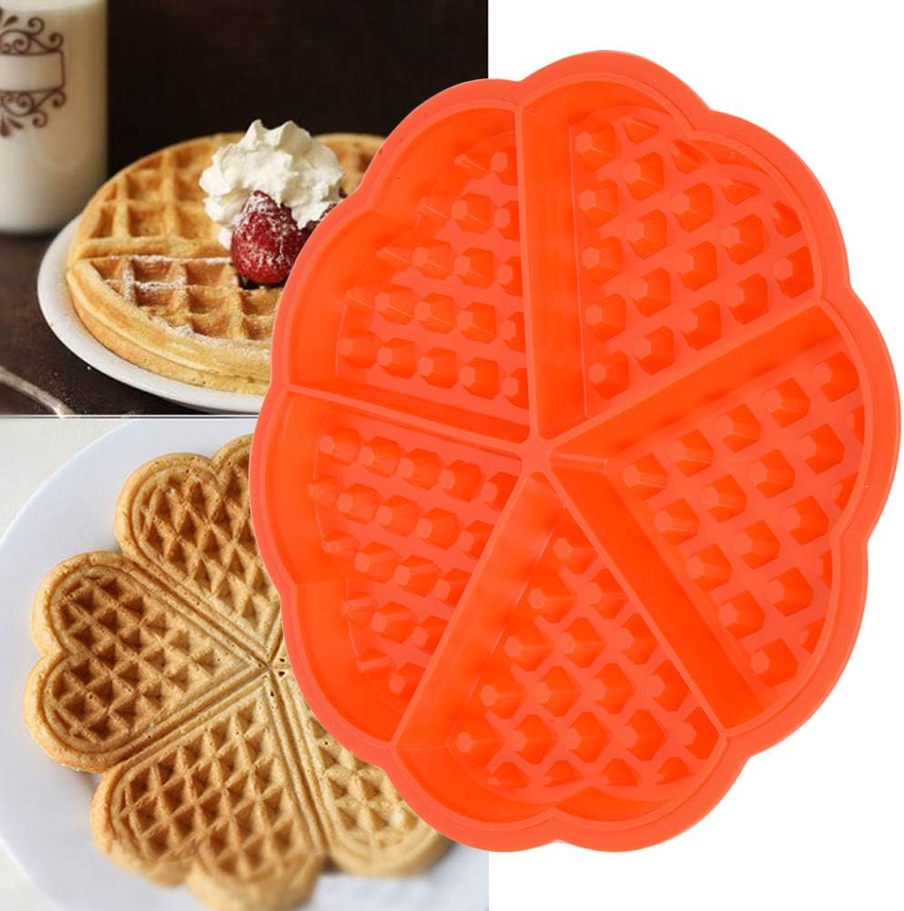 Waffles Nestle hace molde Cavity Molding para juegos de utensilios para hornear (forma de corazón)