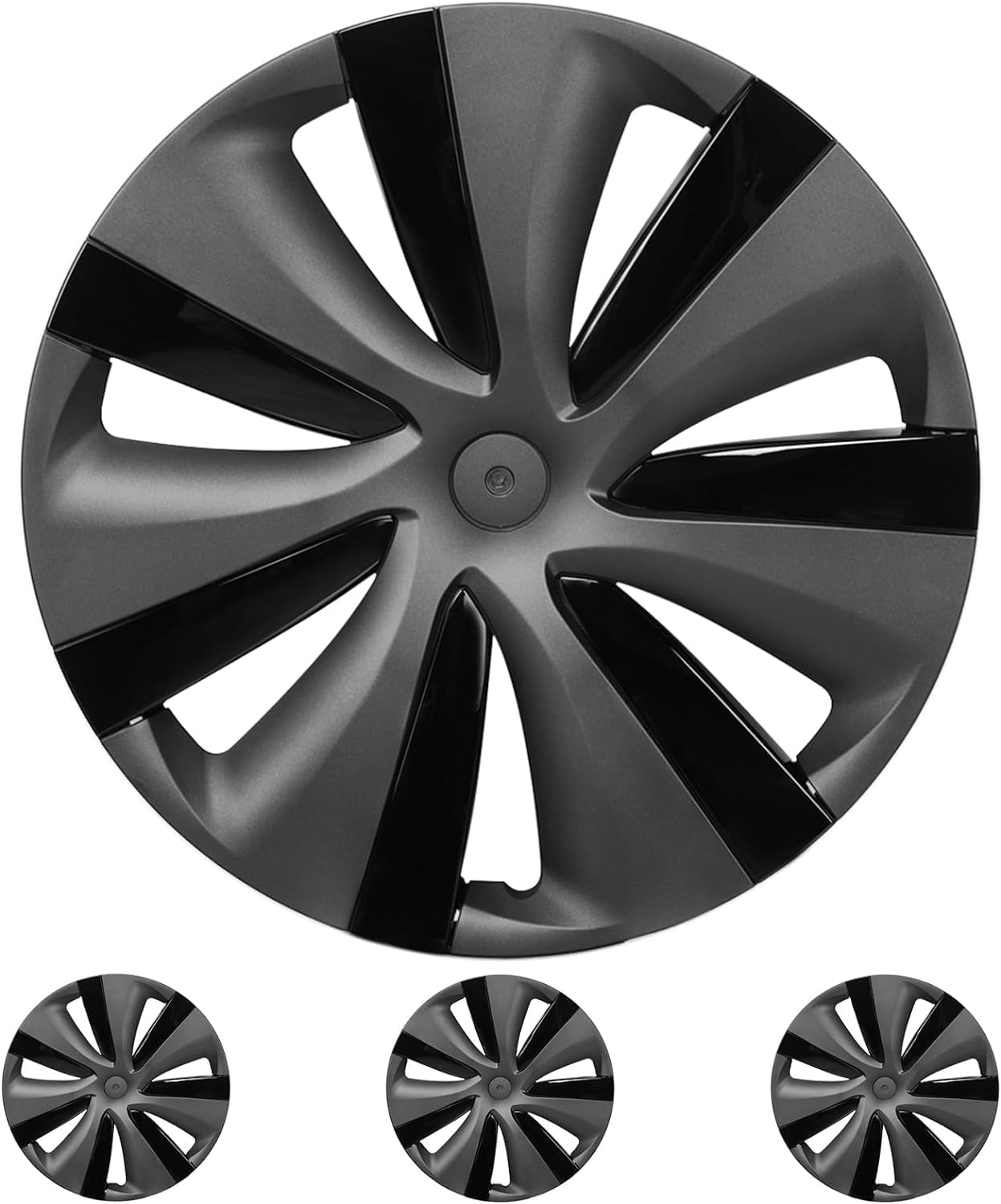 Klutchtech Tapacubos modelo Y 2020-2023  19 pulgadas, fundas de rueda Gemini, tapas de rueda de 19 pulgadas, tapas de cubo de rueda Tempest de