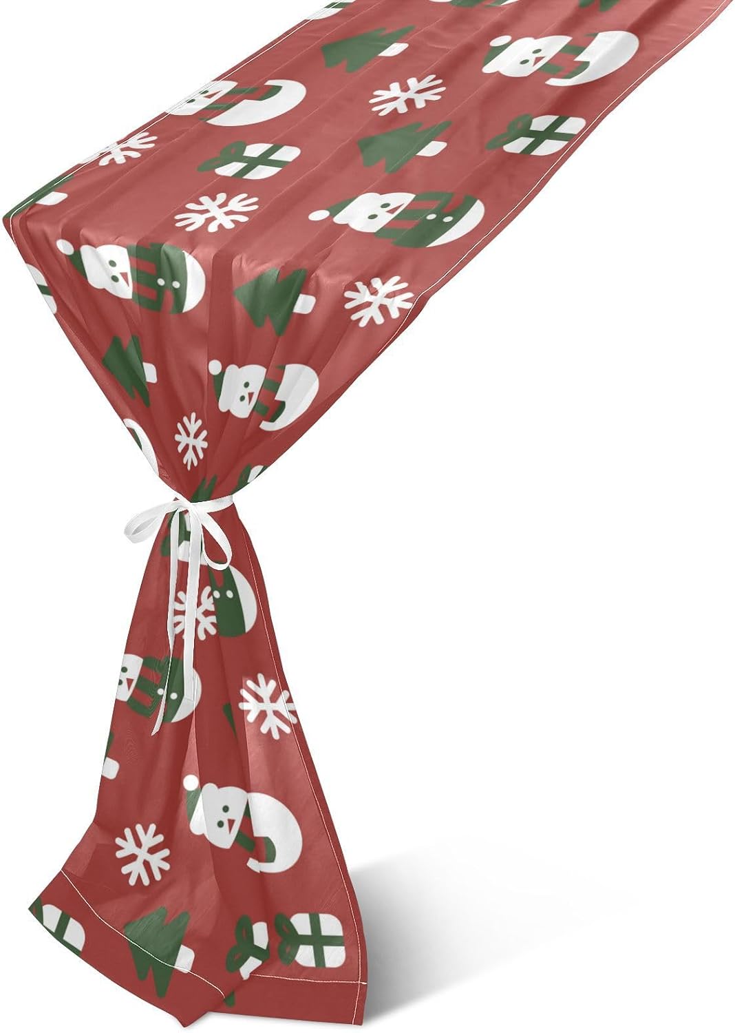 Christmas Snowman Red Table Runner Fall Table Runners for Desk Decor Christmas Table Runner 120 Inches Long