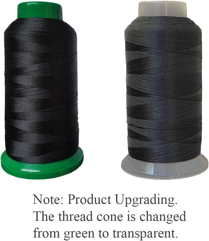 Hilo de poliéster resistente resistente a los rayos UV, hilo de alta resistencia para exteriores #69 T70 tamaño 210D3 capas para tapicería, mercado