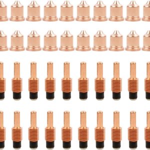 KEMAO 220819 65A Boquilla 220842 Electrodo 220842, paquete de 40, apto para consumibles de antorcha Hypertherm Powermax6585105 Duramax KEMAO 220819 65A Boquilla 220842 Electrodo 220842, paquete de 40, apto para consumibles de antorcha Hypertherm Powermax6585105 Duramax