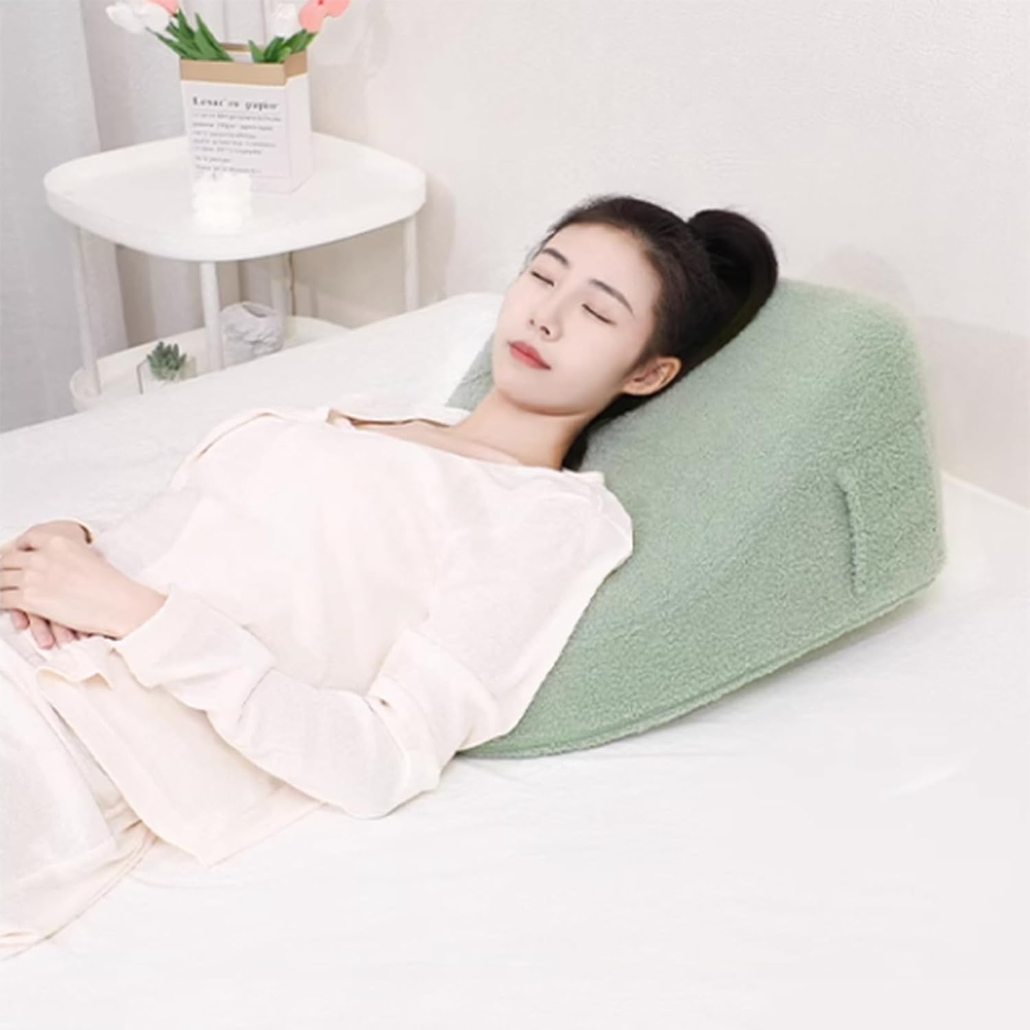 Almohadas de apoyo de posicionamiento del respaldo, almohada de lectura para cama adulta, almohadas lumbares, la mejor almohada triangular de espuma
