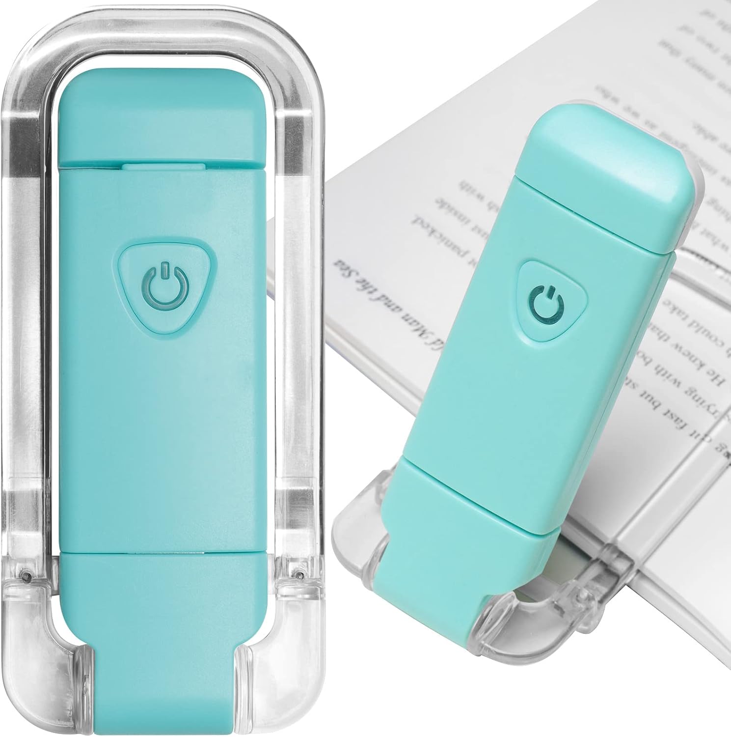 Luz de lectura de libros, luces LED portátiles recargables por USB con clip para leer en la cama, 3 luces ajustables regulables para marcapáginas