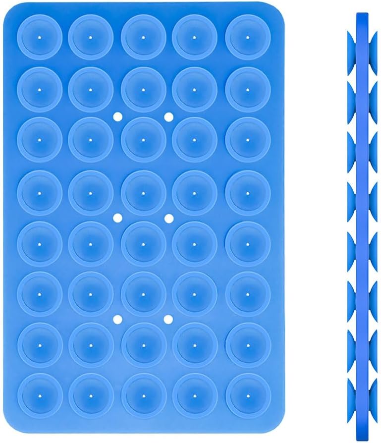 Funda de silicona con succión para teléfono (compatible con iPhone y Android, soporte de accesorios de teléfono manos libres para selfies y videos)