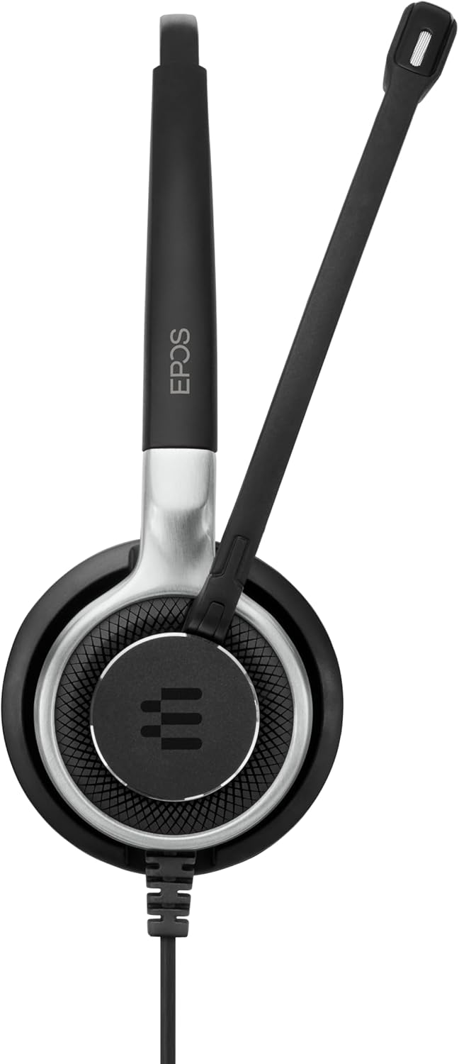 Sennheiser SC 660 ANC USB (508311) – Auriculares de doble cara (binaurales) para negocios  para Skype Empresarial  con sonido HD, micrófono de