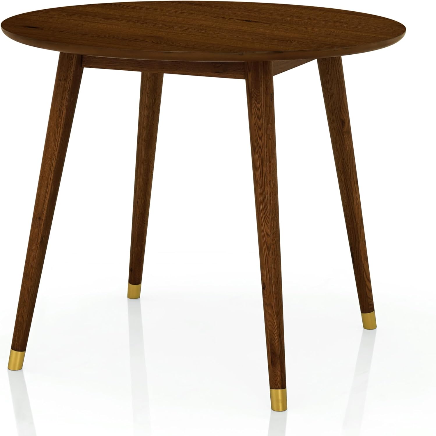 Acacia Alma – Mesa de comedor redonda de madera maciza para 4 personas, mesa de comedor, mesa de patio, mesa auxiliar, mesa de café, escritorio de