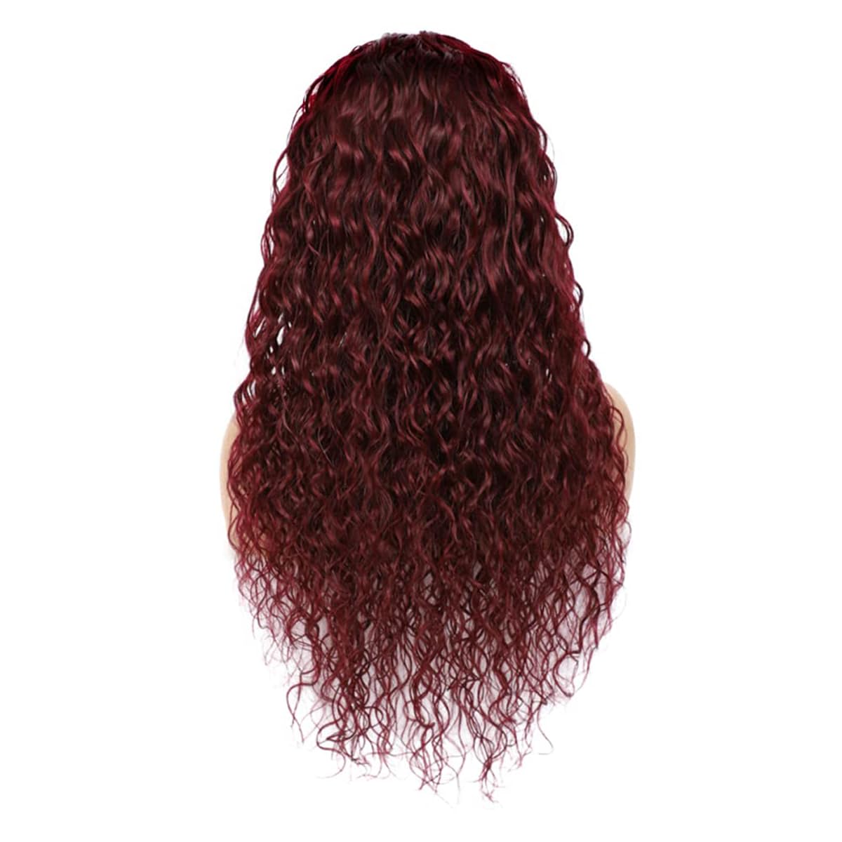 GzorOuzr 1B99J – Pelucas de cabello humano ondulado rizado con diadema, pelucas de cabello Remy brasileño degradado para mujeres, densidad del 130%,