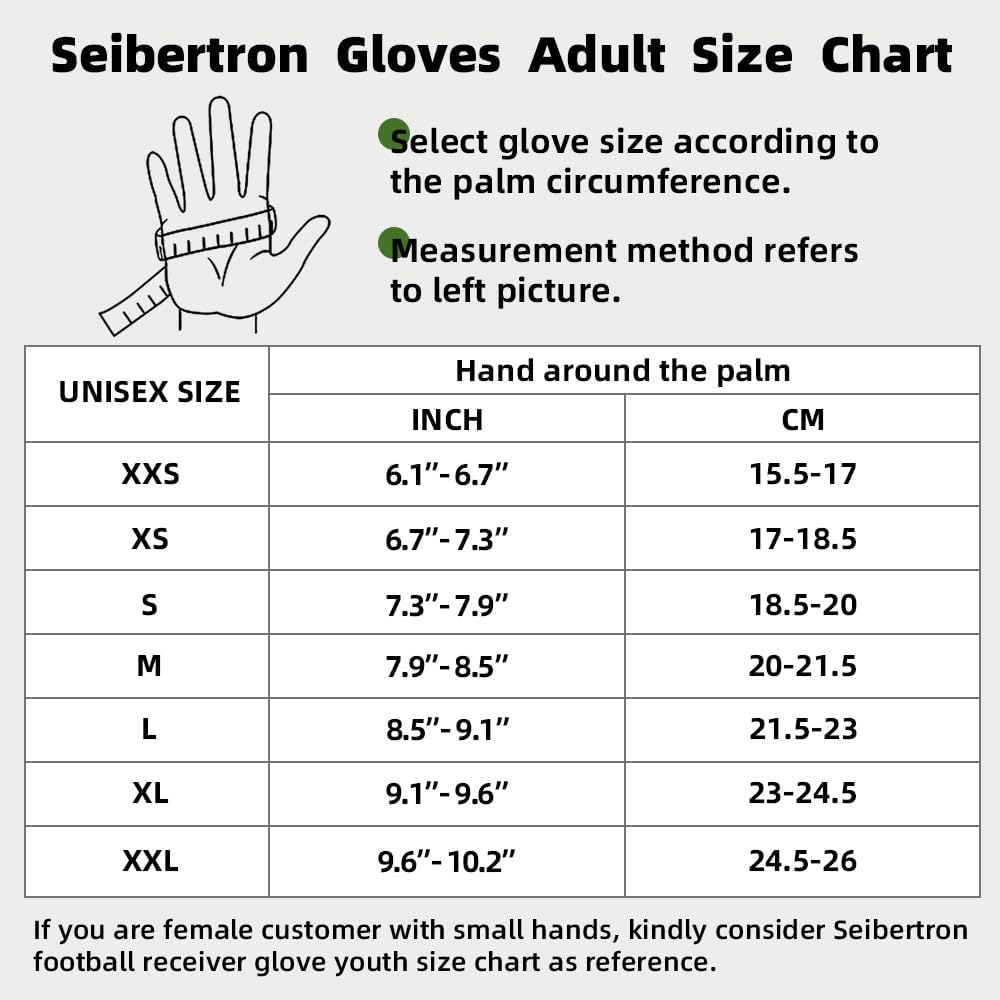 Seibertron Pro 3.0 Elite – Guantes de fútbol para jóvenes y adultos