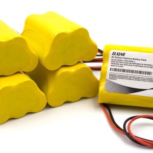 YUTSUJO Paquete de 5 baterías AA Ni-CD de 6 V de repuesto para Sure-Lite 026-149, SL026-149, SL 026-149, ANIC1204, Energizer 41B020AF17201, Dantona YUTSUJO Paquete de 5 baterías AA Ni-CD de 6 V de repuesto para Sure-Lite 026-149, SL026-149, SL 026-149, ANIC1204, Energizer 41B020AF17201, Dantona