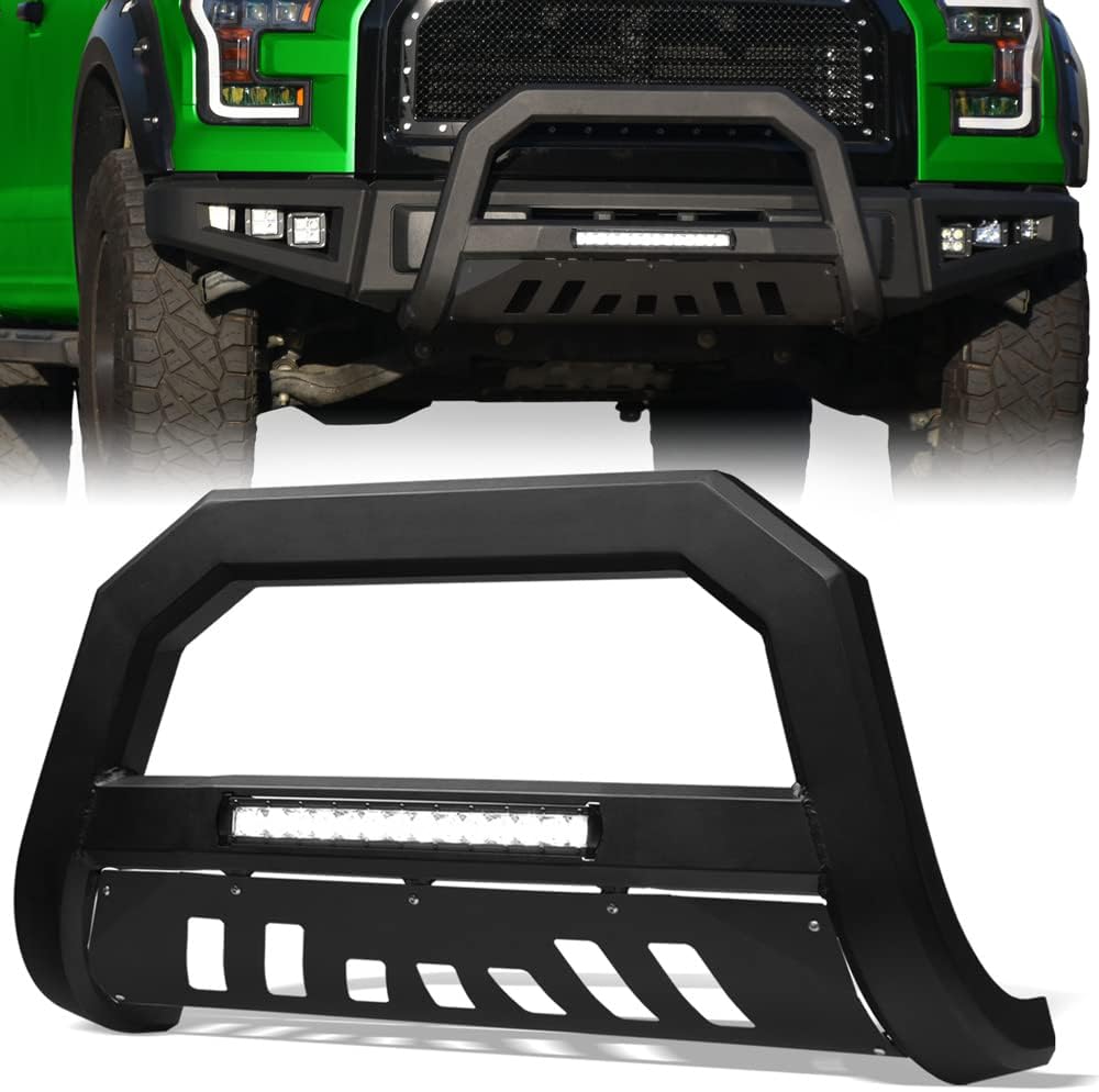Stehlen 733469493044 Compatible con Dodge Ram 15002019-2022 Classic Advance Series Aluminio LED Bull Bar – Negro mate