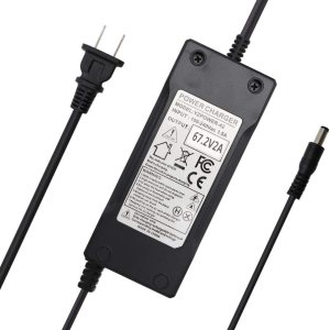 Abakoo Cargador de batería de litio de 60 V Salida 67.2V 2A para 16S 57.6V 59.2V 64V Paquete de baterías de litio DC 5.5mm2.0.039 in0.098 in Plug Abakoo Cargador de batería de litio de 60 V Salida 67.2V 2A para 16S 57.6V 59.2V 64V Paquete de baterías de litio DC 5.5mm2.0.039 in0.098 in Plug