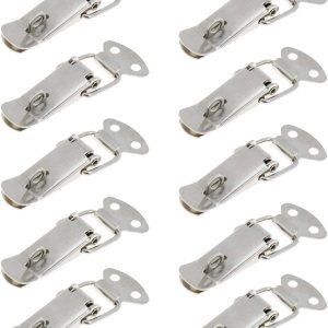 Pestillos de pecho con resorte de acero inoxidable – 10 piezas Pestillos de pecho con resorte de acero inoxidable – 10 piezas