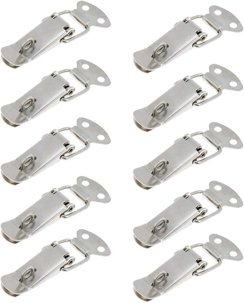 Pestillos de pecho con resorte de acero inoxidable – 10 piezas