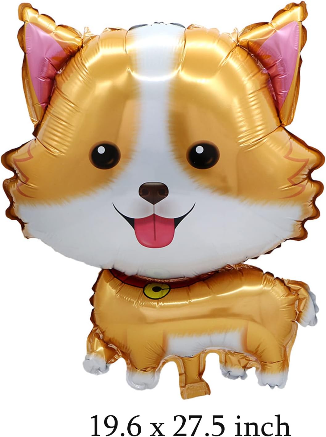5 globos para perros y mascotas, bonitos globos de Mylar de papel de aluminio de Corgi para cumpleaños, baby shower, suministros de decoración de