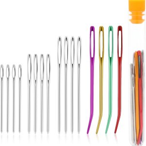 Agujas de hilo de acero inoxidable para tejer, agujas de bordar, agujas de punta doblada, agujas de tejer a mano, agujas de coser para tejer a Agujas de hilo de acero inoxidable para tejer, agujas de bordar, agujas de punta doblada, agujas de tejer a mano, agujas de coser para tejer a