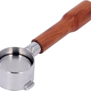 Portafiltro de 2.008 in con 2 orejas sin fondo, mango de café, piezas de repuesto de acero inoxidable, portafiltro sin fondo para Delonghi ECO310 Portafiltro de 2.008 in con 2 orejas sin fondo, mango de café, piezas de repuesto de acero inoxidable, portafiltro sin fondo para Delonghi ECO310