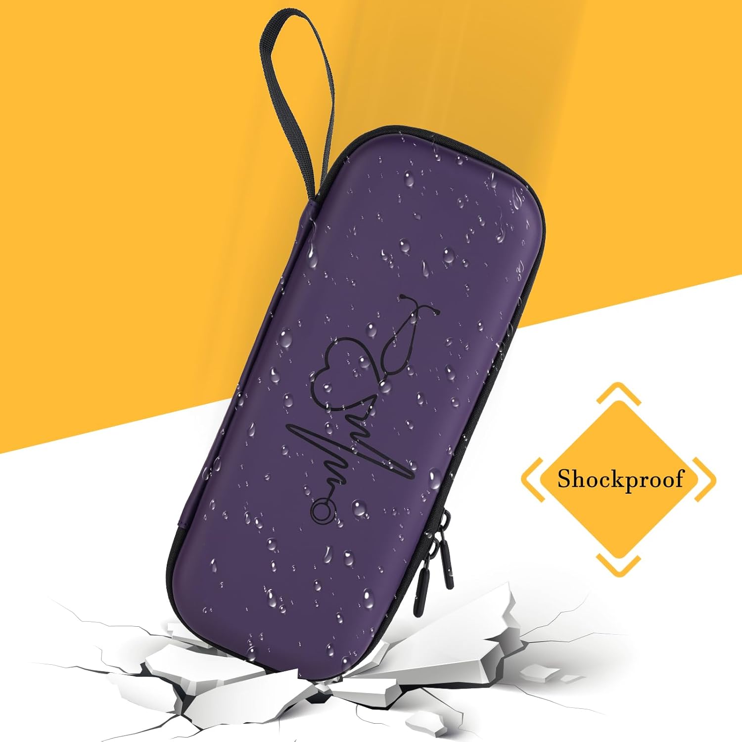Funda para estetoscopio 3M Littmann, estetoscopio de transporte para estetoscopio MDF Acoustica Deluxe, soporte de viaje para estetoscopio para