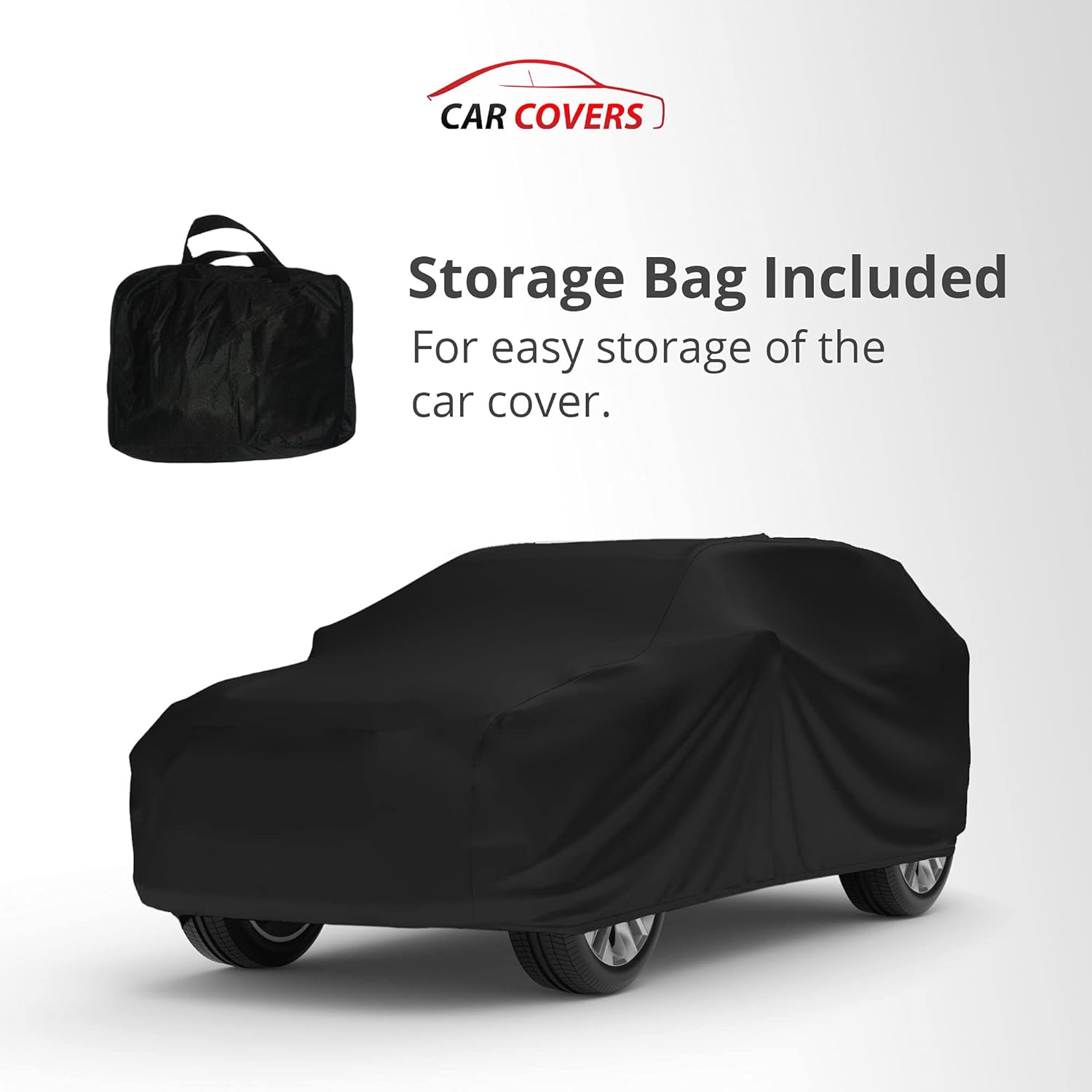 CarCovers Funda para SUV para interiores compatible con Toyota Highlander 2001-2007, material de satén negro ultra suave para interiores que