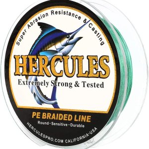 Hercules – Hilo para pescar Super Cast, 8 hilos trenzados de pesca de 10 lb a 300 lb para agua salada, 109  328  547  1094 yardas, diametro # Hercules – Hilo para pescar Super Cast, 8 hilos trenzados de pesca de 10 lb a 300 lb para agua salada, 109  328  547  1094 yardas, diametro #