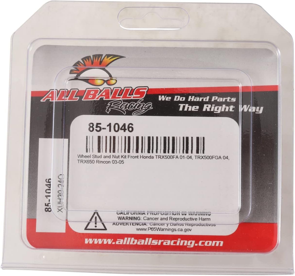 Kit de tuerca y tuerca para todas las bolas para Honda TRX 500 FA 2001 2002 2003 2004, TRX 500 FGA 2004, TRX 650 FA 2003 2004 2005