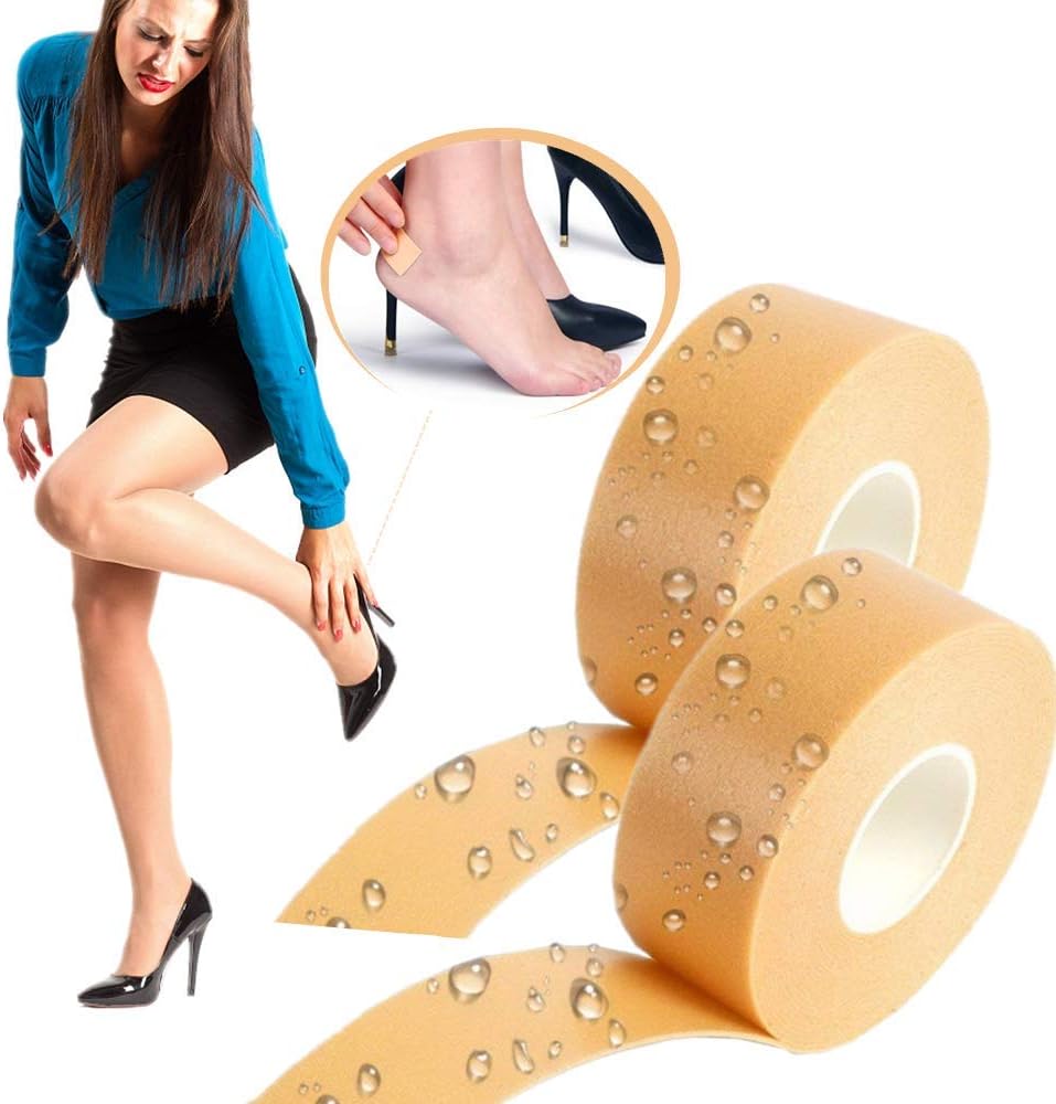 Cinta para el talón, protector de agarre impermeable de primeros auxilios para zapatos, almohadillas de cojín de pies para prevención resistente al