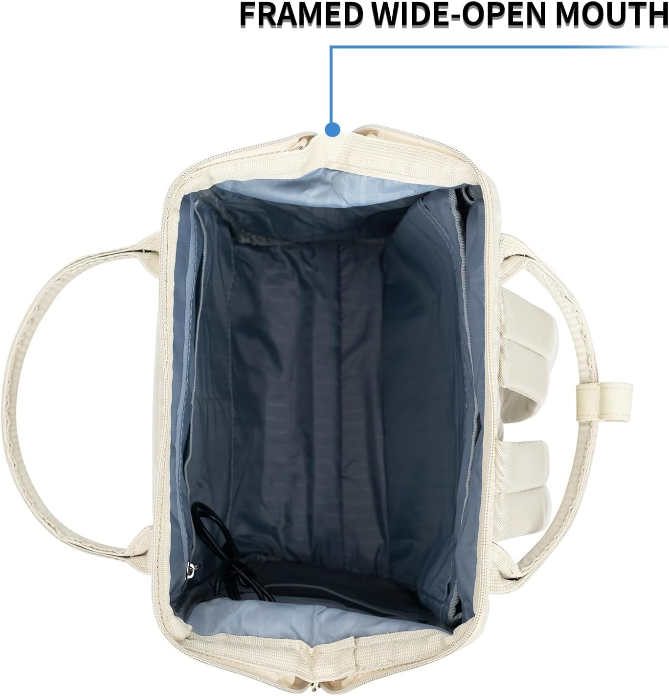 KROSER Mochila para computadora portátil de 15.6 pulgadas, mochila casual universitaria, Beige, Mochila para laptop