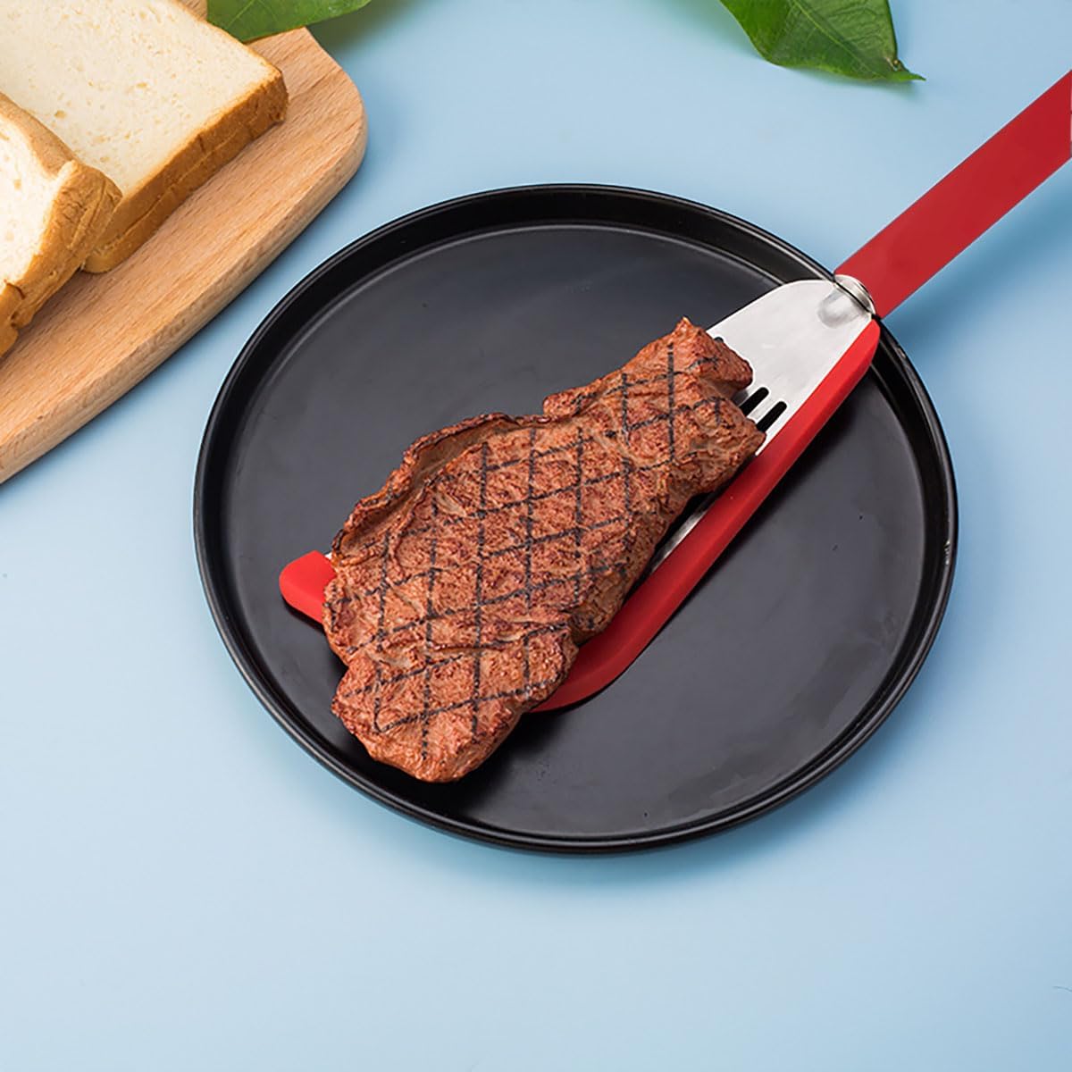 2 espátulas de pescado, espátula ranurada para peces, espátulas de silicona para utensilios de cocina antiadherentes, espátula ranurada resistente