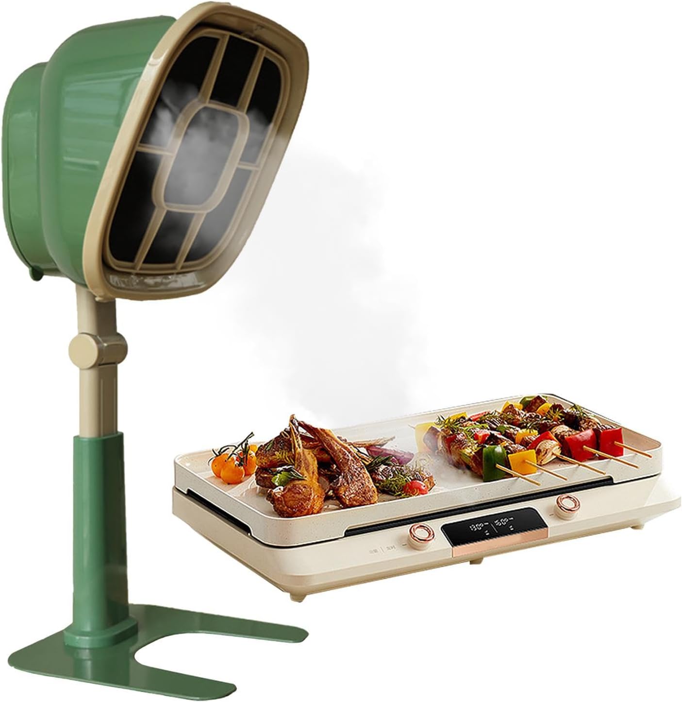 Mini campana extractora de escritorio, campana de ventilación portátil para estufa, campana de ventilación de mesa, mini campana extractora