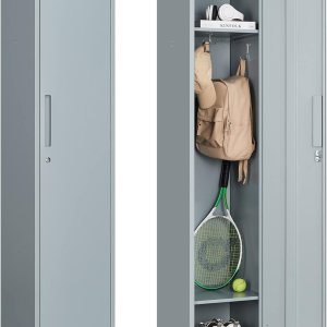 Armario de almacenamiento de metal, armario de almacenamiento de casillero de 71 pulgadas de alto para empleados, armario de almacenamiento de acero Armario de almacenamiento de metal, armario de almacenamiento de casillero de 71 pulgadas de alto para empleados, armario de almacenamiento de acero