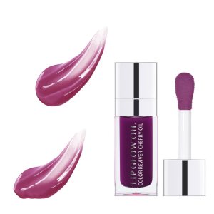 MAEPEOR Aceite hidratante para labios, 10 colores, brillo de labios hidratante, no pegajoso, transparente, de larga duración, bálsamo labial tintado MAEPEOR Aceite hidratante para labios, 10 colores, brillo de labios hidratante, no pegajoso, transparente, de larga duración, bálsamo labial tintado