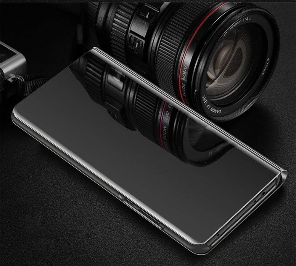 CCSamll – Funda para teléfono Mi Redmi Note 10 Pro, espejo de lujo, vista clara, pantalla inteligente, soporte de carga inalámbrica, cubierta de