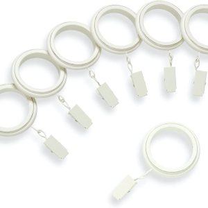 MODE Farmhouse Collection – Juego de 14 anillos biselados para cortina con clips, se adapta a los juegos de barras de cortina MODE Farmhouse de 1 34 MODE Farmhouse Collection – Juego de 14 anillos biselados para cortina con clips, se adapta a los juegos de barras de cortina MODE Farmhouse de 1 34