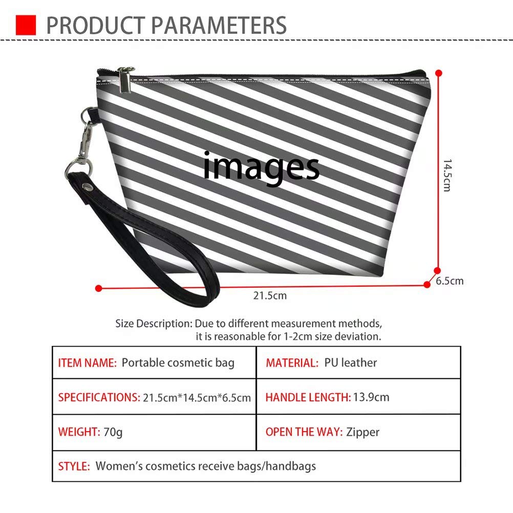 FOR U DESIGNS Bolsas de cosméticos para mujer, bolsa de lápiz grande, enfermera médica, soporte para bolígrafo escolar, bolsa de maquillaje para