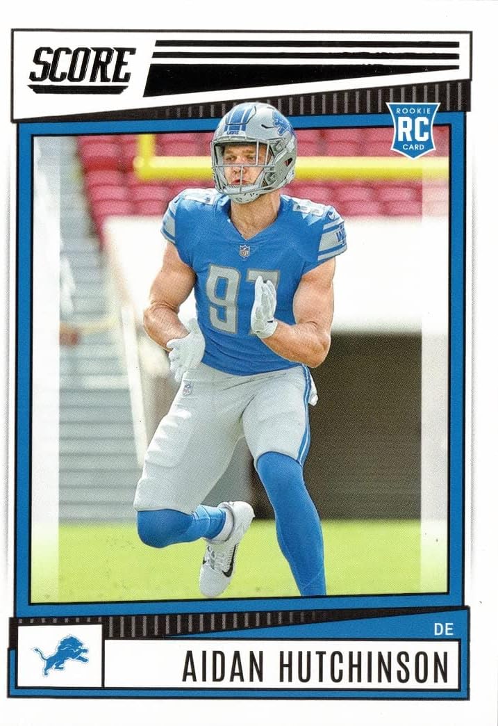 2022 Panini Score Football #307 Aidan Hutchinson Rookie Card Lions