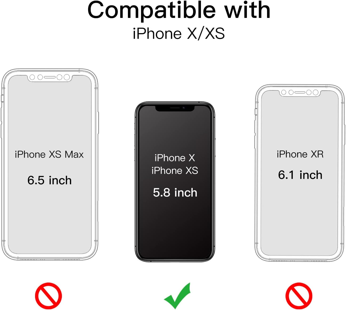 JETech Funda con purpurina para iPhone Xs y iPhone X, 5.8 pulgadas, a prueba de golpes, bonita funda brillante para mujeres y niñas (rojo)