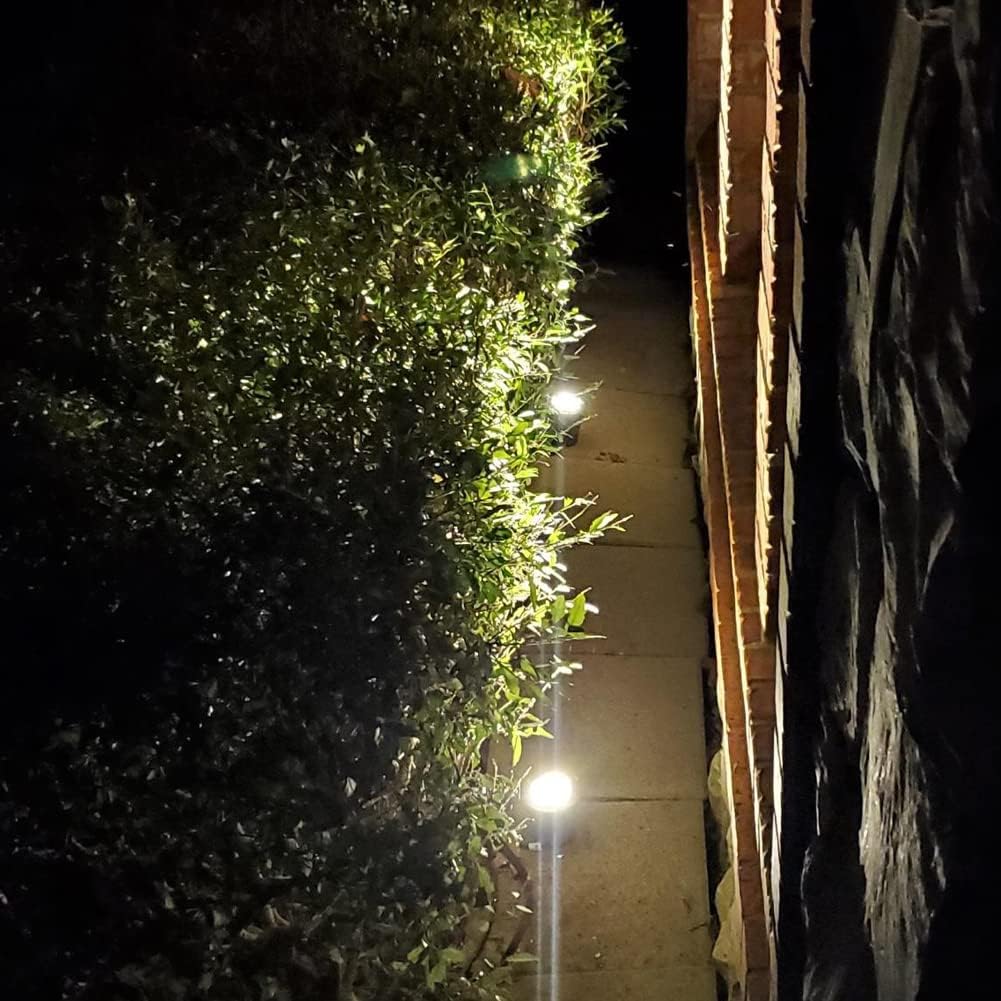 HMINLED Paquete de 4 luces LED de 3 W 110 V para paisaje, impermeables, IP67, luces de camino, focos para exteriores, árboles, banderas para jardín,