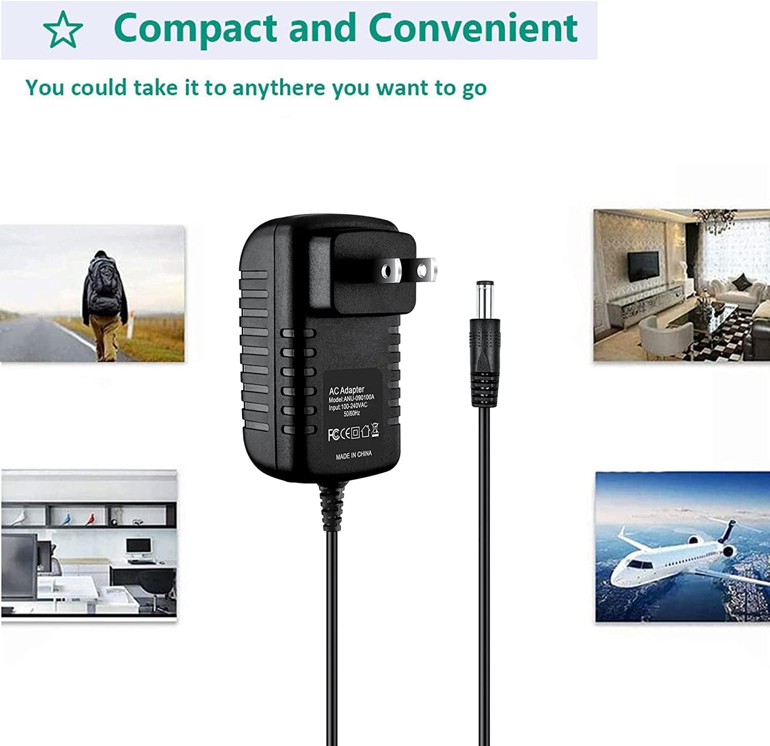 Guy-Tech AC DC Adapter for Shure PS24 Energy-Efficient Wireless Receiver PS24US Power Supply Cord Battery Charger