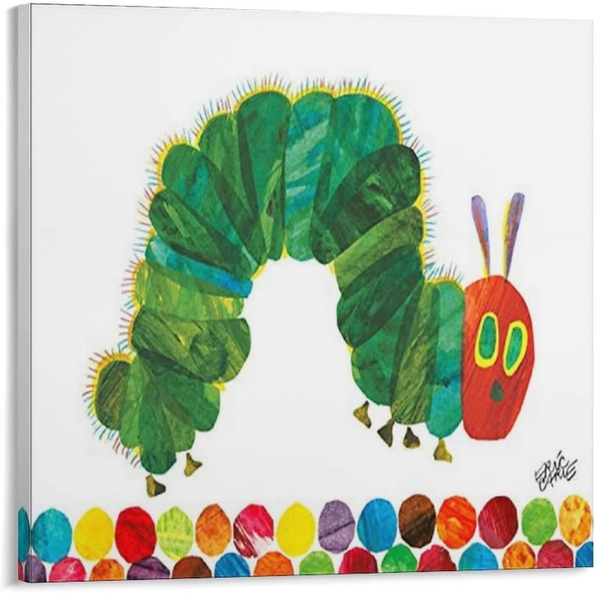 Póster de caricatura infantil para niños, por Eric Carle, The Hungry Hungry Caterpillar, póster de pintura de pared, pósteres de decoración moderna