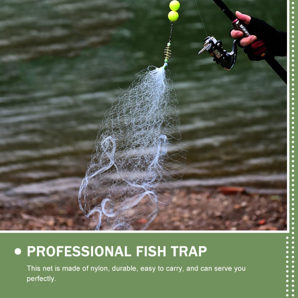 BESTOYARD Red de pesca portátil de pesca de agua salada de pesca de pesca profesional Pesca conveniente pesca 4 unids