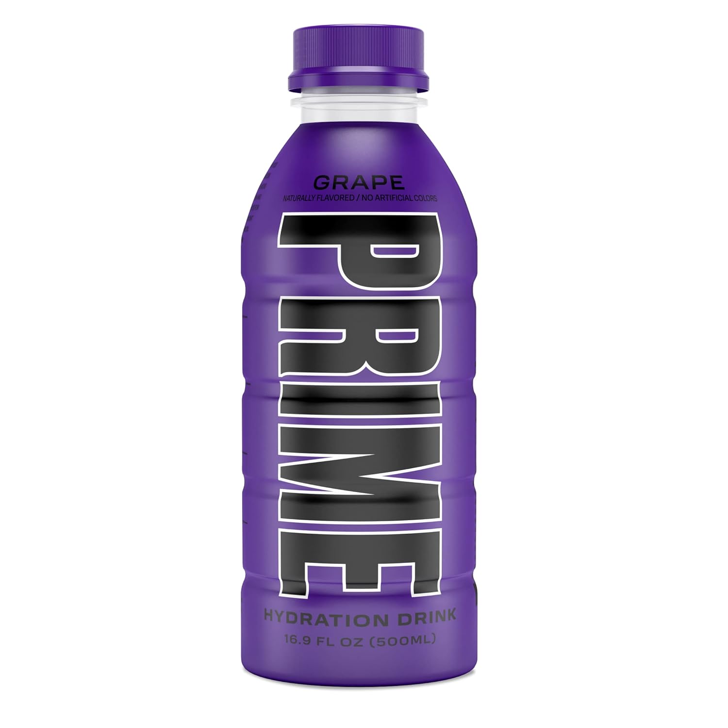 PRIME Hydration GRAPE  Bebidas deportivas  Electrolito mejorado para una hidratación definitiva  250 mg de BCAA  Vitaminas B  Antioxidantes  0.07 oz