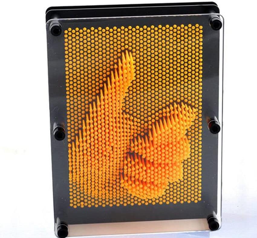 PowerTRC Molde de mano de 7 x 5 pulgadas, diseño de escultura artística 3D, regalo novedoso (naranja)