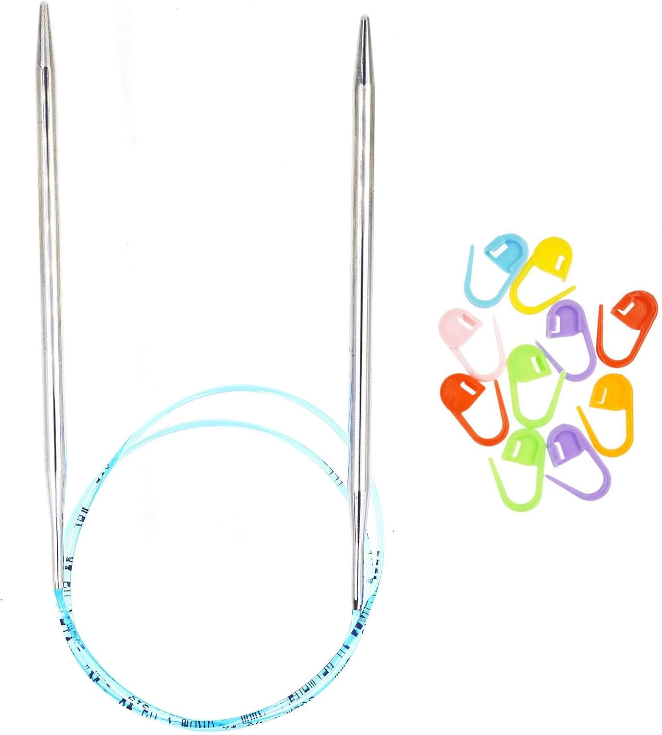 addi Turbo Original US 000 (0.059 in) – Aguja circular de 16 pulgadas (15.7 in), acabado liso y liso, cono estándar y puntas, uniones lisas, paquete