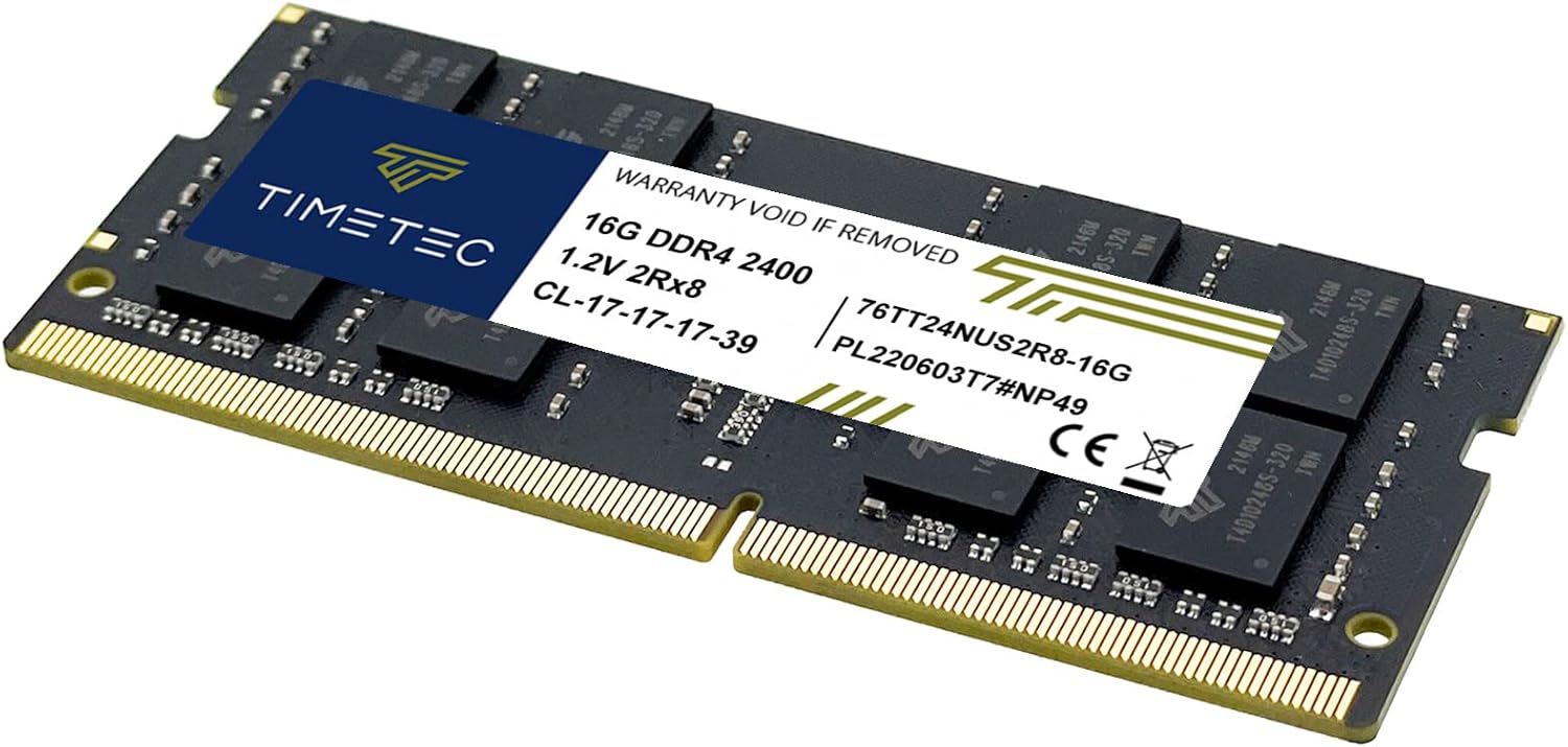 Timetec 16 GB DDR4 2400 MHz PC4-19200 sin ECC sin búfer 1.2V CL17 2Rx8 doble rango 260 pines SODIMM portátil portátil PC computadora memoria RAM