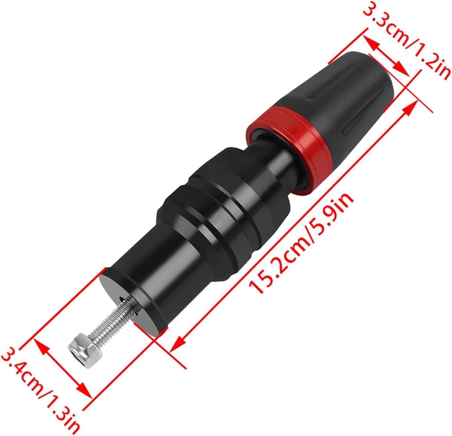 Para XJ6 XJ 6 XJR1300 FJR 1300 CNC Escape Sliders Crash Pads Protector Accesorios FZ1 FZ6N FZ6S FZ6R FZ8 FZ-25 FZ6 Protector de caídas (Color  Rojo,