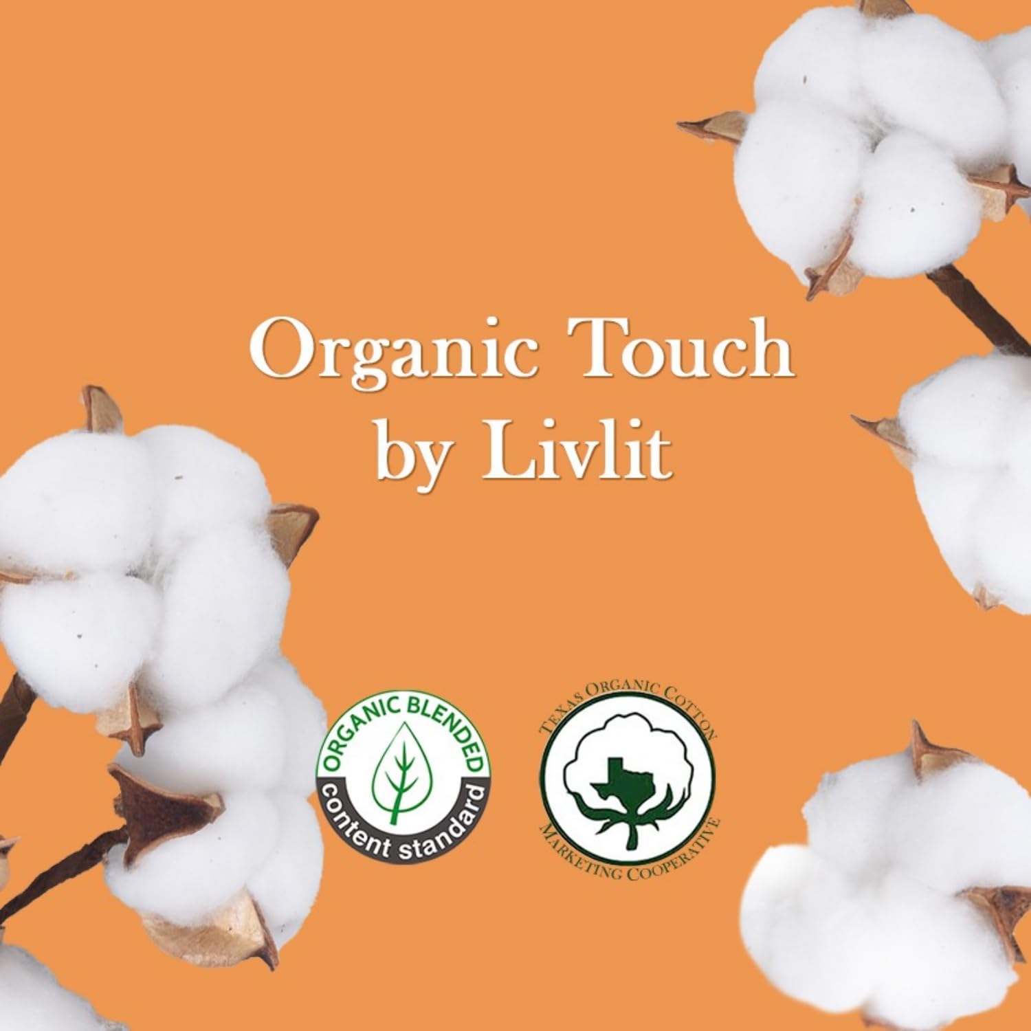 Almohadillas sanitarias ultrafinas de gran tamaño, 100% algodón orgánico de Texas, potente protección contra fugas, sin perfume, sin cloro y
