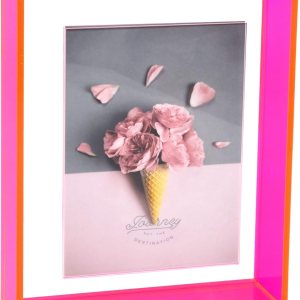 Marco de fotos flotante de acrílico neón de 4 x 6 pulgadas, para pared, marco de escritorio de mesa, decoración moderna de colores para galería, Marco de fotos flotante de acrílico neón de 4 x 6 pulgadas, para pared, marco de escritorio de mesa, decoración moderna de colores para galería,