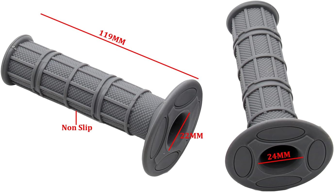 Empuñaduras universales de motocicleta de 78 pulgadas, 0.866 in, para CRF YFZ RMZ KXF motocicleta 50cc 125cc 110cc Dirt Pit Bike 1 par