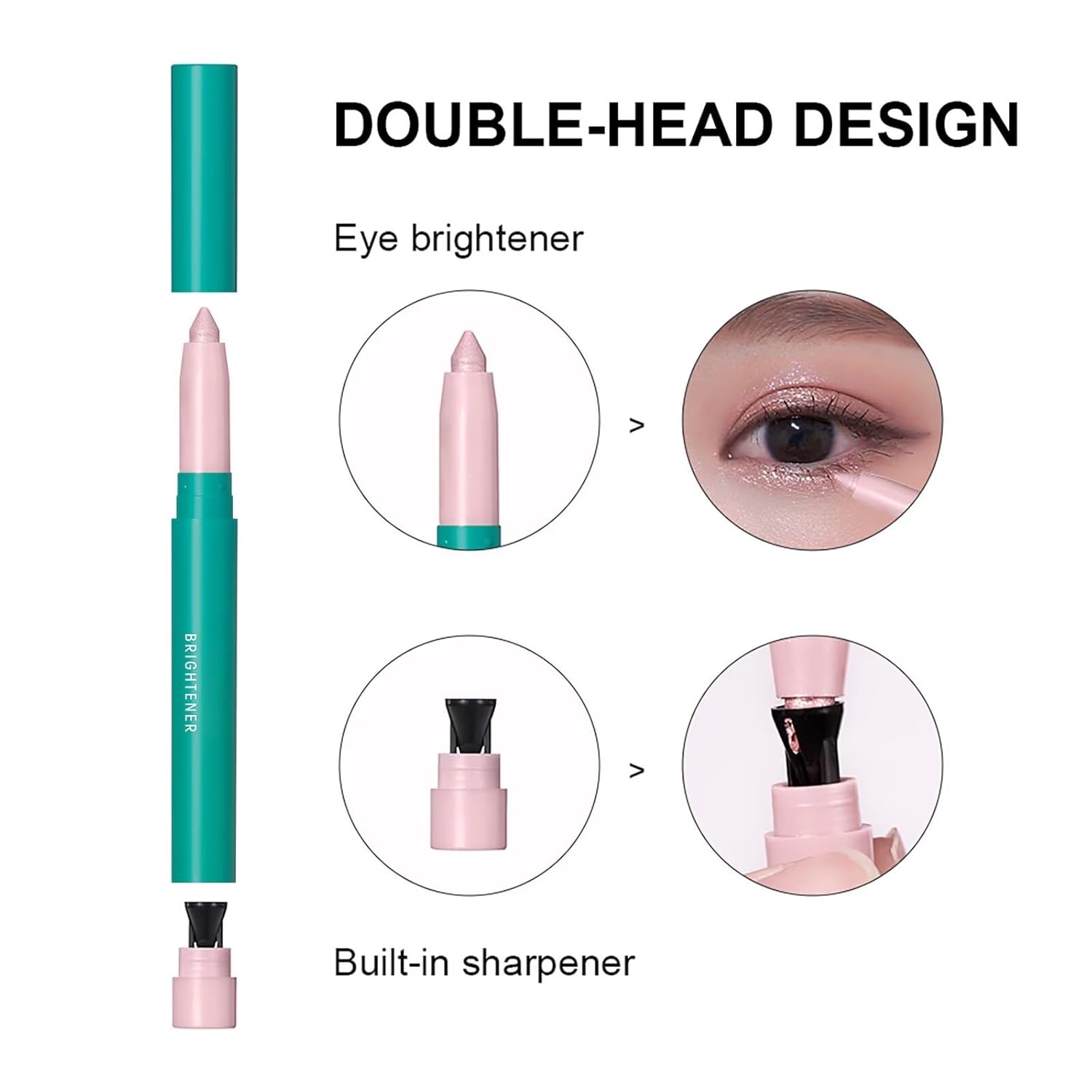 Barra de sombra de ojos, sombra de ojos en barra iluminadora (2#Champagne Shimmer)
