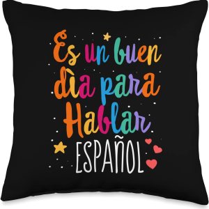 Dimelo Espanol Regalos Para Maestras Gifts Ideas Maestra Cute Rainbow Regalos para profesor de español bilingüe, 16 x 16 pulgadas, multicolor Dimelo Espanol Regalos Para Maestras Gifts Ideas Maestra Cute Rainbow Regalos para profesor de español bilingüe, 16 x 16 pulgadas, multicolor