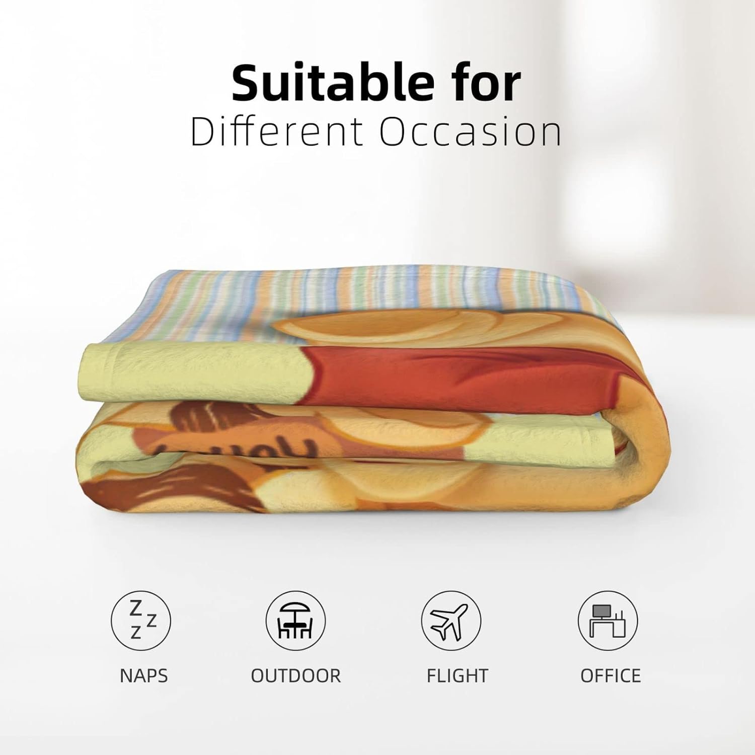 Linda manta de franela para niños y niñas, manta de oso de franela para mejor amigo, súper suave, acogedora y cálida, ropa de cama de felpa de 60 x